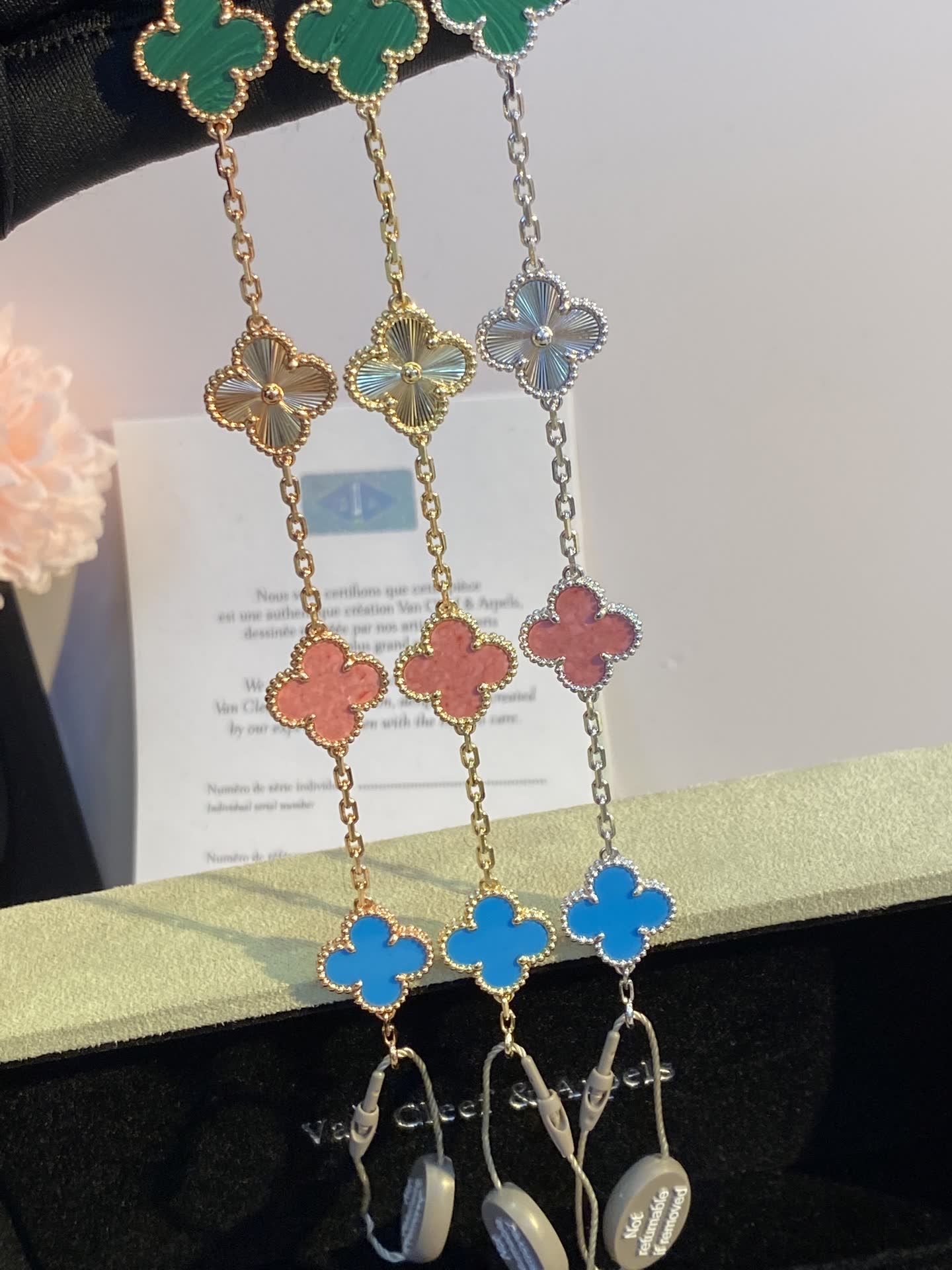Van Cleef & Arpels Alhambra Multicolor Enamel Bracelet